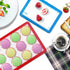MIU Macaroon Silicone Baking Mat, Non-Stick Cookie Baking Mat, 2 Half Sheets and 1 Quarter Sheet