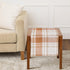 Solino Home Linen Plaid Table Runner 36 Inches - 100% Pure Linen