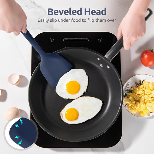 U-Taste 13.6in Silicone Turner - Heat Resistant Kitchen Spatula Flipper, BPA Free for Nonstick Cookware