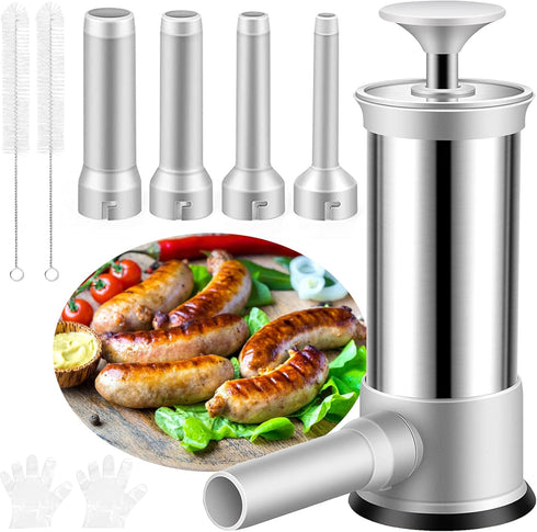Usluole Sausage Stuffer Machine Vertical Sausage Maker, 2025 New Stainless Steel Homemade Sausage