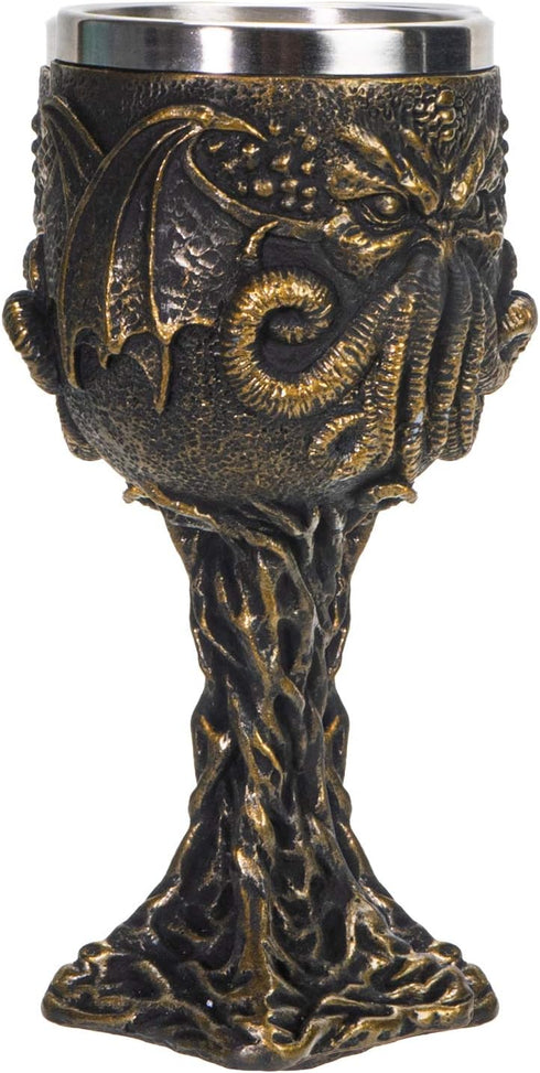 SUMMIT COLLECTION The Call of Cthulhu Sea Monster Goblet - 6.75 inches Tall 7 fl oz Gothic Wine Chalice