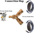 xiangxu Pressure Washer Tee, 3/8 Inch Fitting Splitter Coupler to Connect Two Guns to One Power Washer, 4.0 GPM