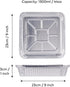MATANA 9x9 Aluminum Pans with Lids, 25 Pack Disposable Aluminum Foil Cake Baking Pans