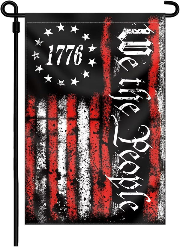 We The People 1776 Flag Double Sided 12x18in Betsy Ross American Constitution Flags for Yard Lawn Home Decor