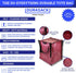 DURASACK Heavy Duty Storage Tote Bag with Zipper Top 22-Gallon Rugged Woven Polypropylene Moving Bag, Reusable Self-Standing Design, Holds up to 500 Pounds, Single, Red
