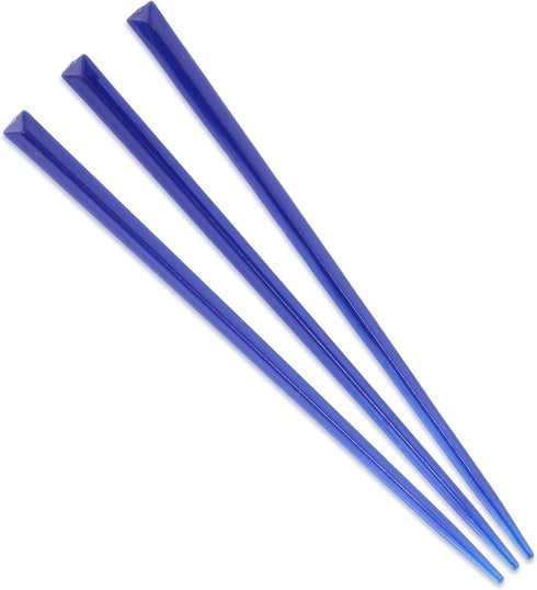 BambooMN Triangular Prism Plastic Fruit Appetizer Cocktail Pick 3.5" (9cm), Dark Blue, 1,000 Pieces