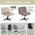 Armless Chair(2PCS,Kahki) Criss Cross Chair Cover Water Resistant Jacquard Vanity Chair Cover Elastic Mid Back Wide