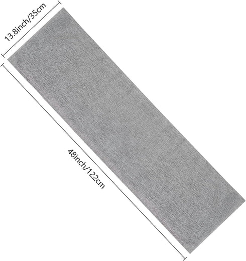 Gray Burlap Table Runner, Natural Imitated Linen 14 x 48 Inch for Party, Wedding, Baby Shower, Farmhouse Dining