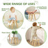 BEE&OAK 9.25 Inch 9.25" 9.25"(W) 8.86"(H)) Wooden Step Stool for Toddlers, Foot Stool for Adults, Plant Stool