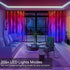 6.6ft 6.6ft 200 LED Curtain Lights, x LED RGB Color Changing String Fairy Lights Curtain Smart APP Control, Music
