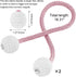 Pinowu Magnetic Curtain Tiebacks Clips, Window Holdbacks for Home Office, Classic Design (1 Pair, Pink)