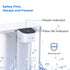 Waterdrop Compact Electric Water Filter Pitcher, 200-Gallon Filter for Fridge, NSF/ANSI 42&53&401, 14-Cup, White