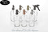 Matte Black Soap Dispenser Pump on Clear 16oz Durable Glass Bottle for Kitchen Sink or Restroom Vanity