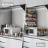 Aufworld 6 Pack 12 (6 Pack) Magnetic Spice Rack for Refrigerator, Magnetic Shelf, Fridge Magnet Organizer with Moveable