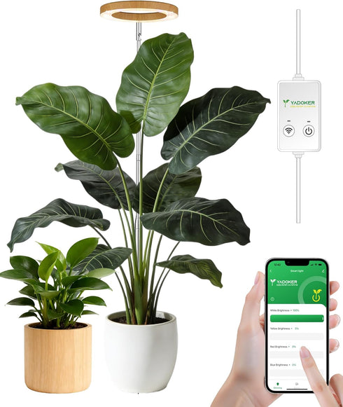 Plant Grow Light,yadoker Smart Plant Light Compatible with Alexa,Google for Indoor Plants,Height