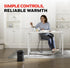 Honeywell HHF360V Portable Heater, Charcoal Grey, 360 Degree Surround Fan Forced, Adjustable Thermostat, 2 Heat Settings