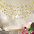 Cheerland Gold Heart Garland, Romantic Decorations Paper Streamers for Mother’s Day, Engagement, Wedding, Party Supplies