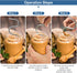 Wihteuy 2025 Peanut Butter Stirrer, Stainless Steel Peanut Butter Mixer Tool, Belongs To Professional Peanut Butter
