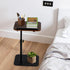 360 180 comfoyar C Shaped TV Tray for Couch, Adjustable Height Side Table with Swivel Flip for Small Space, End Table