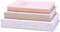 XKDOUS Set of 3 Linen Decorative Books with Gold Foil Cover Faux