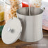 Stainless Steel Sugar Bowl Seasoning Jar with Cover Spoon, Condiment Pot for Salt, Sugar, Pepper, Kitchen Gadgets