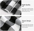 Plaid Table Runner for Christmas Decorations, 2 Packs 13x108 Inch Black White Table Runner, Buffalo Plaid Table Runners