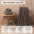 8 Set-2 Towels,2 Towels,4 600GMS Pcs Polyester Brown Cabana Stripe Large Bath Towel Bathroom Hand Washcloths