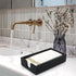 Guest Paper Towels Holder for Bathroom Napkin Tray Black Wooden Napkins Holder for Table Modern Disposable Hand Towel