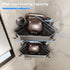 1 Pack Mustorn Suction Cup Shower Caddy Corner, Suction Corner Shower Shelves No Drilling, Rustproof Shower Organizer