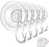 VIS'V Heavy Duty Large Suction Cup Hooks with Wipes, Removable & Reusable, Clear, 5 Pcs