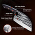 Huusk Knives from Japan, Upgraded Serbian Chef Knife with Sheath, Heavy Duty Butcher Knife for Outdoor Cooking