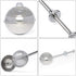 HULISEN Set of 2 Flour Duster for Baking, Stainless Steel Powdered Sugar Shaker Duster with Spring-operated Handle