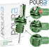 2Pack BPAFree Olive Oil Bottle Spouts, Leakproof Olive Oil Dispenser Spout with Hygienic OneHand Open/Close, Dust Cap
