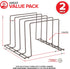 Stock Your Home Bronze (2 Pack) Steel Baking Pan Organizer Rack for Cabinet or Counter, Holder for Kitchen Cutting Boards, Pot Lids, or Cookie Sheets - Rust Proof Wire, Drying Storage by Stock Your Home