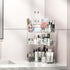 Countertop 3 Countertop Makeup Organizer Tier, Corner Bathroom Organizer with Toothbrush and Makeup Brush Holder