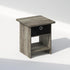 Closet, Furinno TIDUR Night Stand, Square Round Corner Nightstand with Storage Bin, Bedside Table, End Table, Side