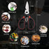 ATB Kitchen Scissor Heavy Duty Kitchen Shears, Stainless Steel Multi-function Scissors for Food and Herbs