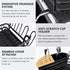 Counter, 16.5" 11.8" BRIAN & DANY Aluminum Dish Drying Rack, Dish Racks for Kitchen Dish Drainer with Removable Cutlery
