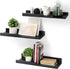 Rebee Vision Modern Floating Shelves Set of 3 : Farmhouse Wall Mounted