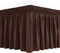 Biscaynebay Wrap Around Bed Skirts for Queen Beds, 15" Drop, Brown Adjustable Elastic Dust Ruffles