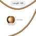 16 Feet Wooden Bead Garland for Christmas Tree Holiday Decoration (Gold)