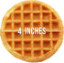 Mini Waffle Maker by Select Brands - Classic Mini Waffle Iron for Savory or Dessert Waffles, Mint Green