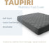 King Taupiri Quilted Mattress Pad Cover, Dark Gray, Cooling Soft Pillowtop, Deep Pocket (8"-21")