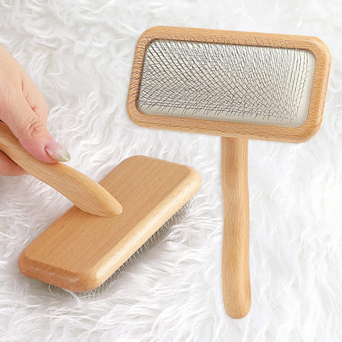 Carpet Rake Sheepskin Wool Brush, 1PCS for Carding Fur, Restore Softness and Texture of Pile Carpets/Rugs