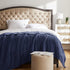 KMUSET Navy Fleece Blanket Throw Size, Lightweight Super Soft Cozy Luxury Microfiber Bed Blanket