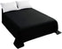 Sfoothome Twin Flat Sheet Black, Premium 1-Piece Hotel Quality Bedding, 1500 Thread Count, Stain-Resistant