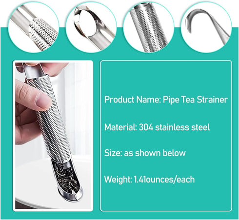 3 1 Pcs Tea Infuser and Brush, tea diffusers for loose teaTea Infuser for Loose Tea Leaf, Coffee, Spices