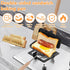 Breakfast Sandwich Maker, Double-Side Hot Dog Toaster with Removable Handle for Pancakes and Omelets
