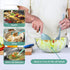 Reusable Plastic Serving Utensils Set of 24, Wheat Straw Large Serving Set for Party Catering