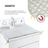 Ruibo Magnetic Ironing Mat Blanket, Iron Board Alternative Cover, Quilted Washer Dryer Heat Resistant Pad, Portable